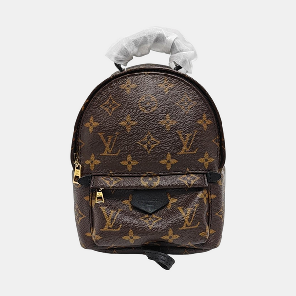 PALM SPRINGS Mini Monogram Coated Canvas Brown