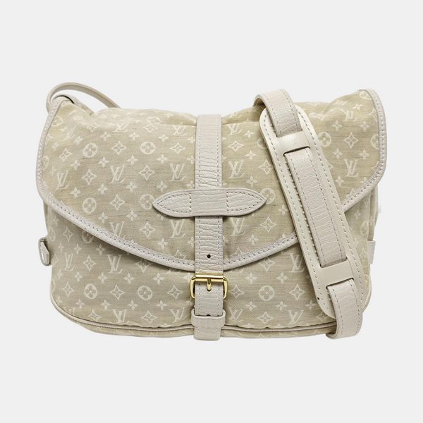 SAUMUR 28 Monogram Canvas Beige