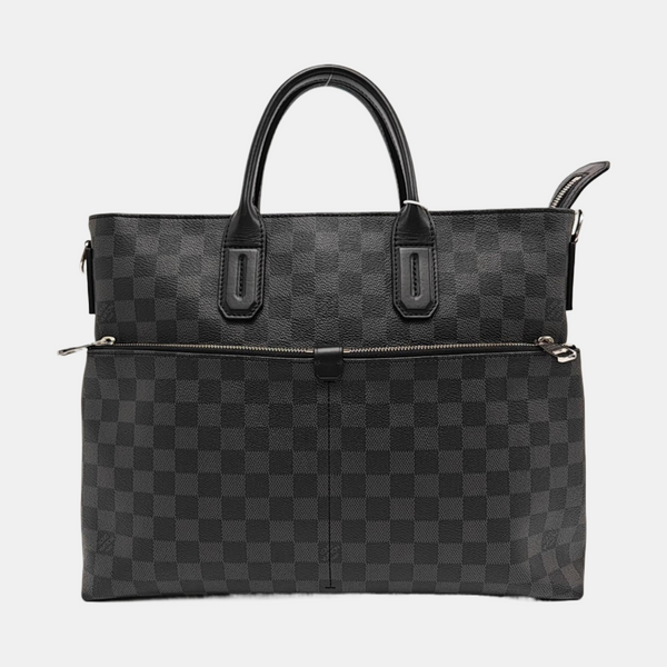 7 DAYS A WEEK Damier Graphite Coated Canvas Gray