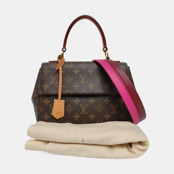 CLUNY PM Monogram Coated Canvas Brown