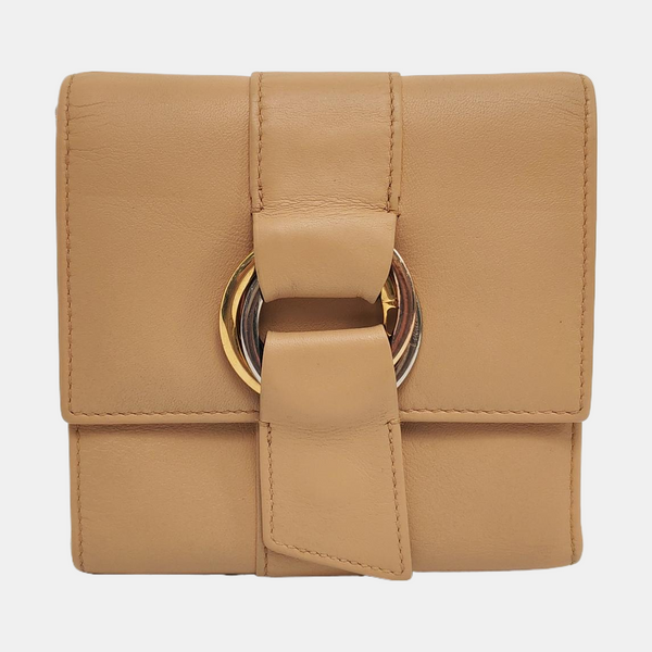 Calfskin Wallet Beige