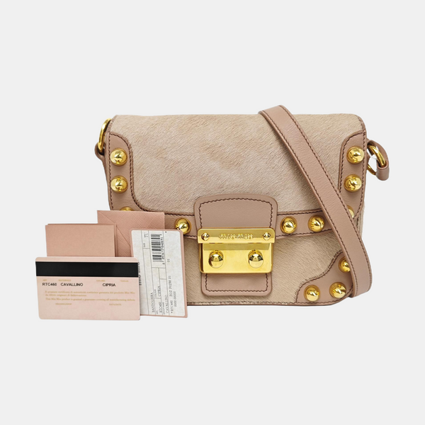 Fur Shoulder Bag Pink