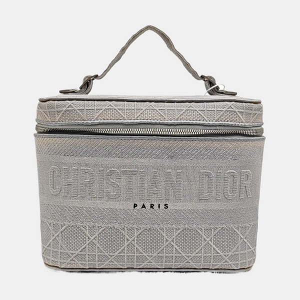 Travel Vanity Cannage Canvas Gray