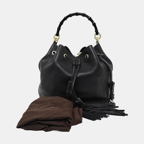 Calfskin Bucket Bag Black