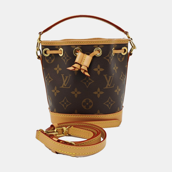 NOÉ Nano Monogram Coated Canvas Brown