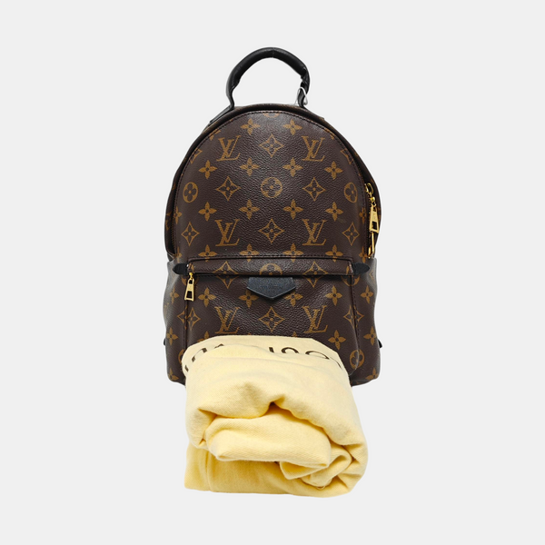 Authenticated pre-owned PALM SPRINGS PM Monogram Coated Canvas Brown - Backpack at Looply