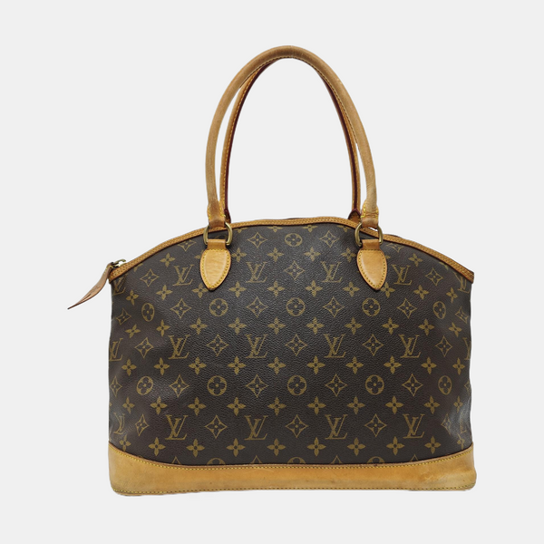 LOCKIT GM Monogram Coated Canvas Brown