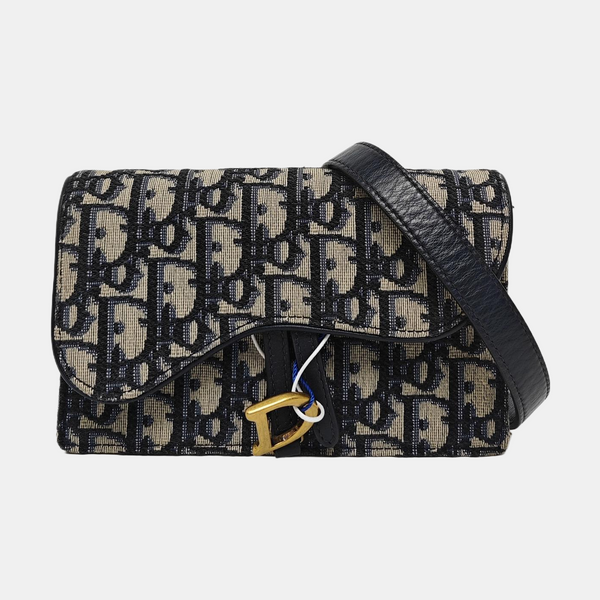 Saddle Monogram Canvas Azul