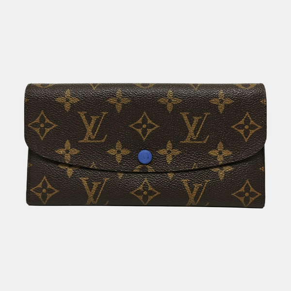 EMILIE Monogram Coated Canvas Brown Wallet