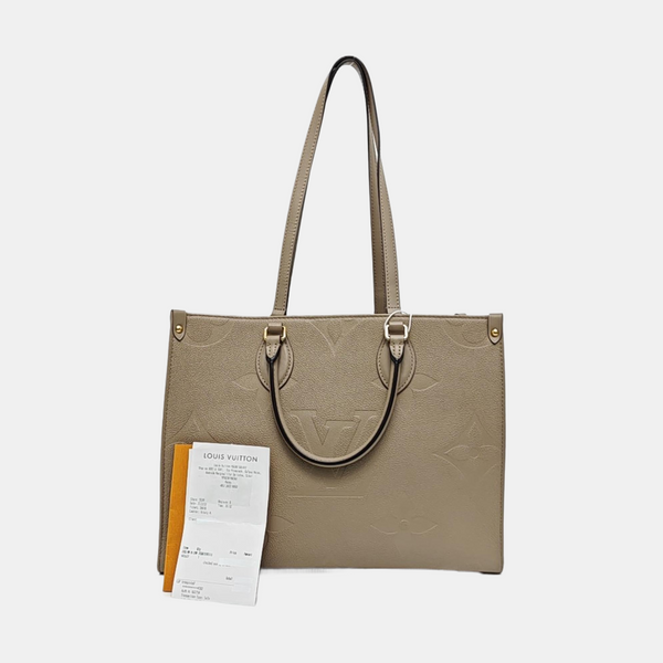 ONTHEGO MM Monogram Calfskin Gray