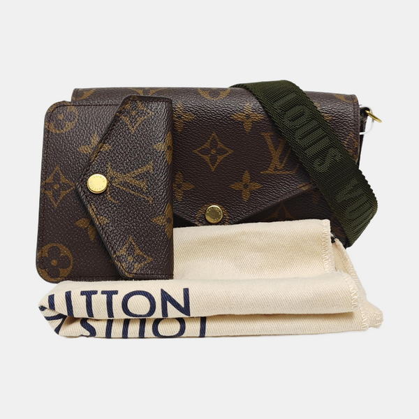 FÉLICIE Monogram Coated Canvas Brown