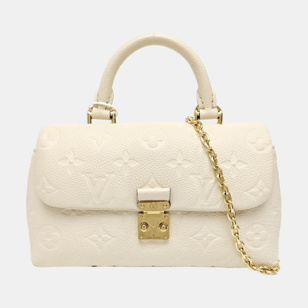 NANO MADELEINE Nano Monogram Calfskin Beige