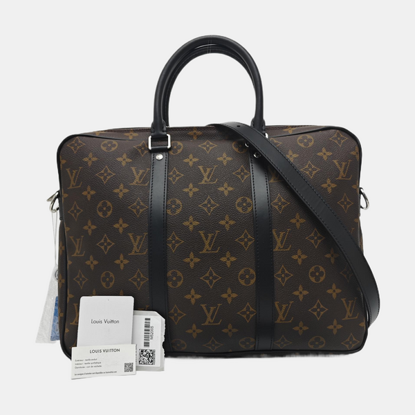 PORTE-DOCUMENTS PM Monogram Coated Canvas Brown