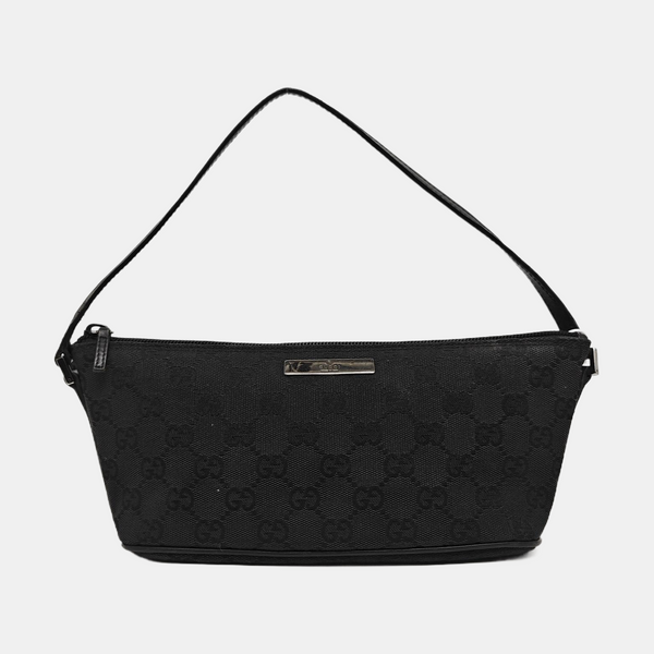 Boat Pochette Monogram Canvas Black