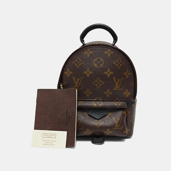 PALM SPRINGS Mini Monogram Coated Canvas Brown