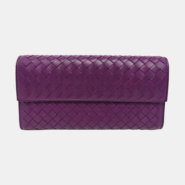 Calfskin Wallet Purple