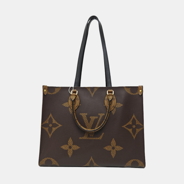 ONTHEGO MM Monogram Coated Canvas Brown