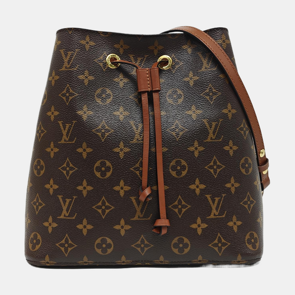 NÉONOÉ MM Monogram Coated Canvas Brown