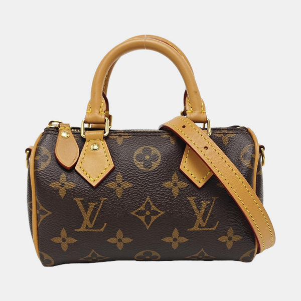 SPEEDY Nano Monogram lona revestida marrón