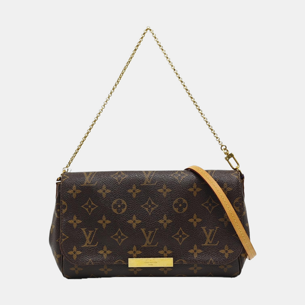 FAVORITE MM Monogram Coated Canvas Brown