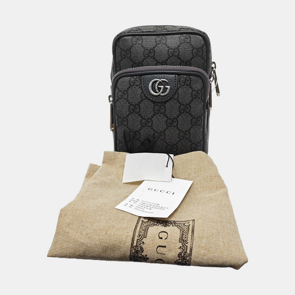 Neo Vintage Mini Monogram Coated Canvas Gray