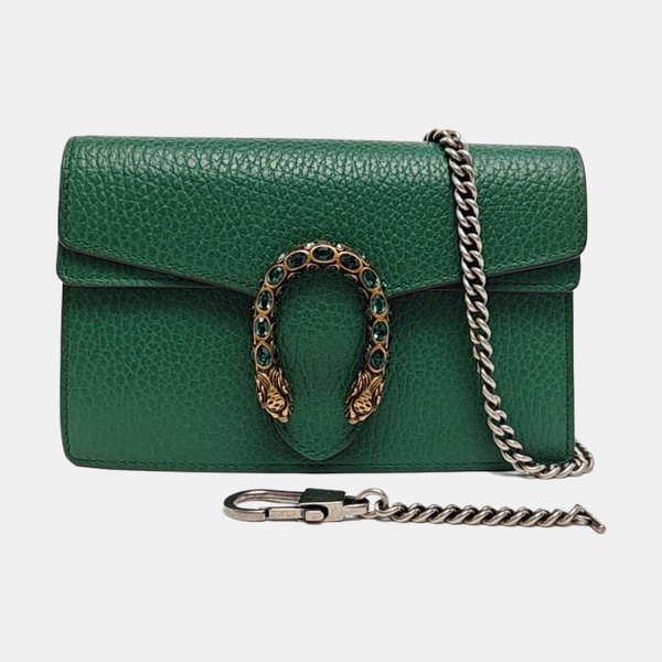 Dionysus Super Mini Calfskin Green