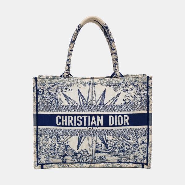 Book Tote Medium Canvas Blue
