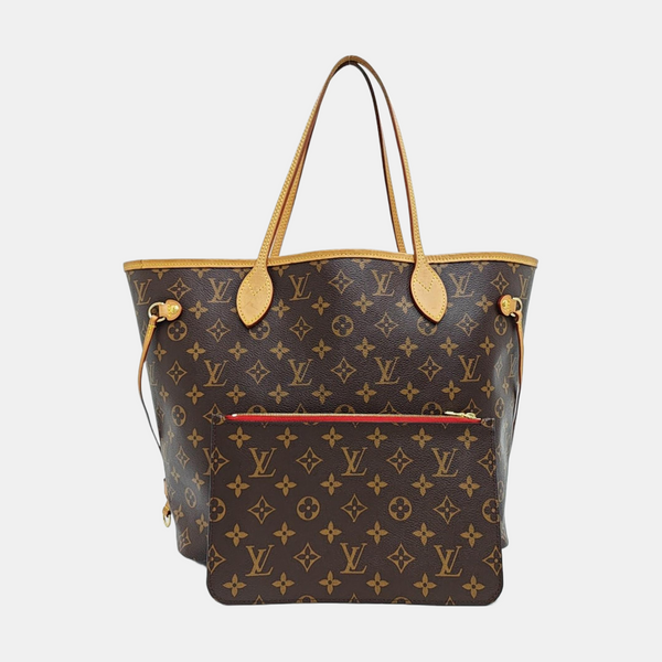 NEVERFULL MM Monogram Coated Canvas Brown
