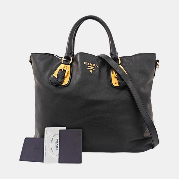 Calfskin Tote Bag Black