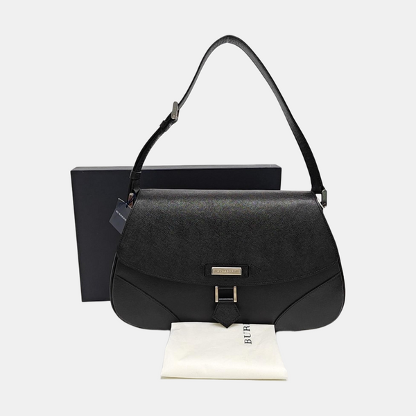 Calfskin Shoulder Bag Black