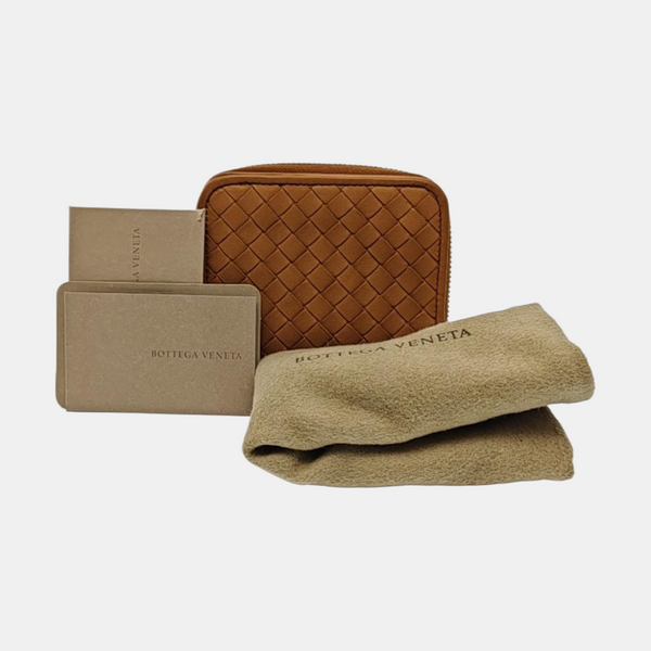 Lambskin Card Holder Brown