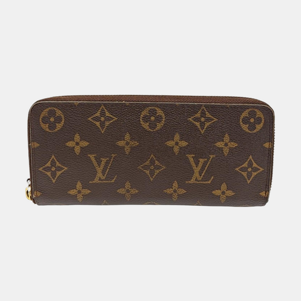 CLÉMENCE Monogram Coated Canvas Brown Wallet