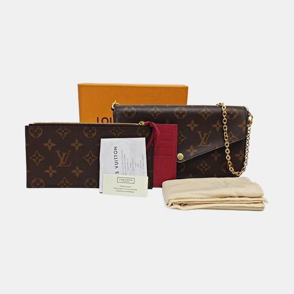 FÉLICIE Monogram Coated Canvas Brown