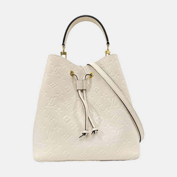 NÉONOÉ MM Monogram Calfskin White