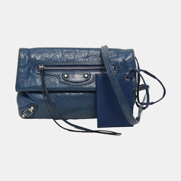 Authenticated pre-owned Classic City Lambskin Blue - Crossbody Bag at Looply
