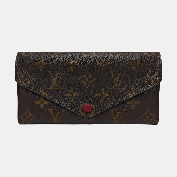 JOSÉPHINE Monogram Coated Canvas Brown Wallet