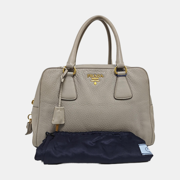 Calfskin Tote Bag Gray