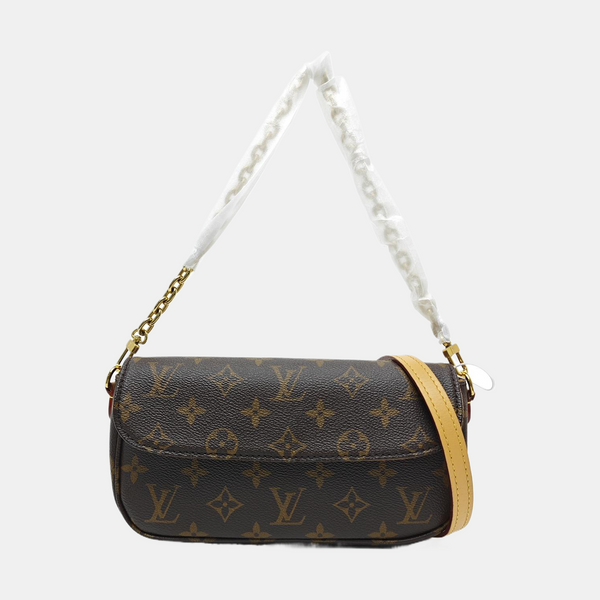 IVY Monogram Coated Canvas Brown