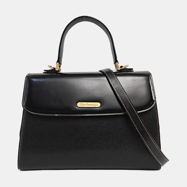 Calfskin Shoulder Bag Black