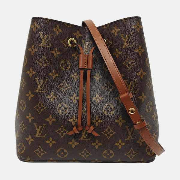 NÉONOÉ MM Monogram Coated Canvas Brown