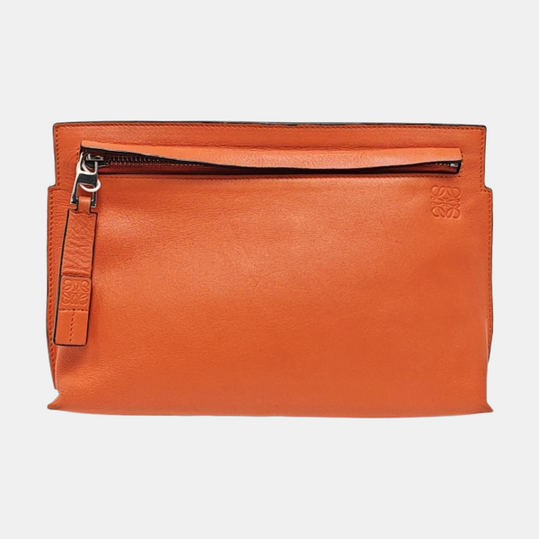 T Pouch Calfskin Orange