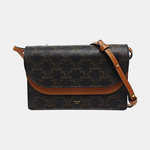 TRIOMPHE CANVAS Coated Canvas Brown