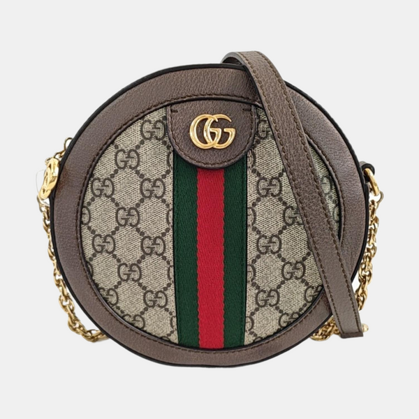 Ophidia Mini Monogram Coated Canvas Beige