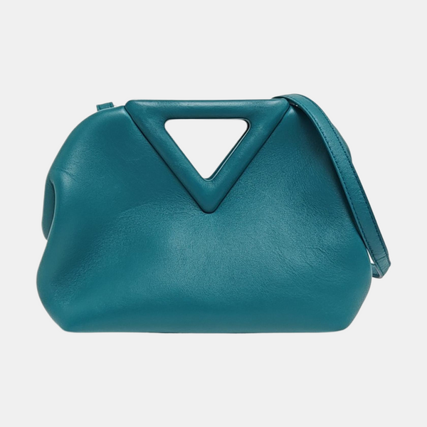 Point Quilted Calfskin Blue