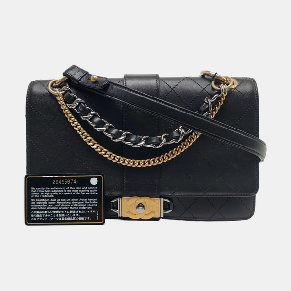 Quilted Calfskin Black