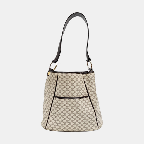 Coated Canvas Tote Bag Beige
