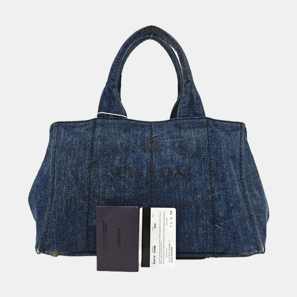 Denim Quilted Denim Blue