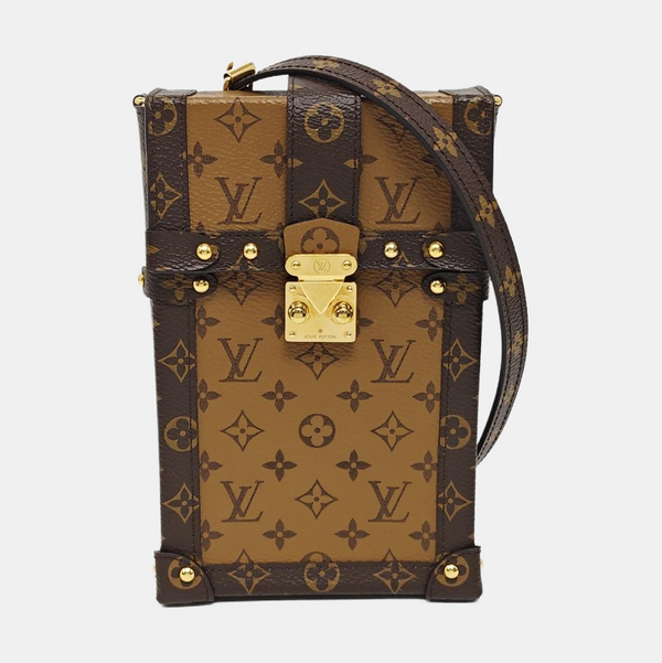 TRUNK Monogram Coated Canvas Brown