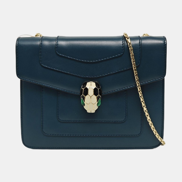 SERPENTI FOREVER Small Quilted Calfskin Green