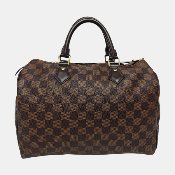 SPEEDY 30 Damier Ebene Coated Canvas Brown